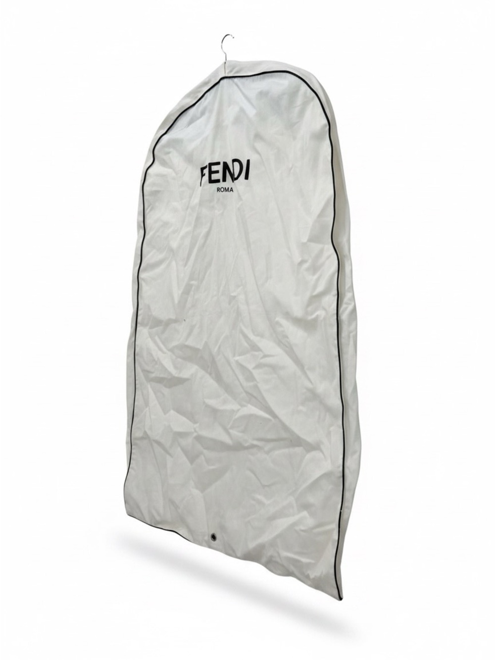 Fendi White Garment Bag with Black Trim - Picture 3 of 5